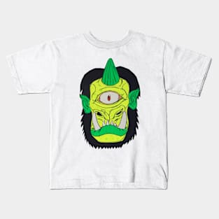 Cyclops Monster Mask Cardboard Papercraft Kids T-Shirt